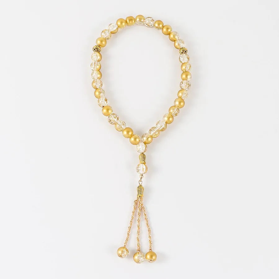 Classical Handmade Round Alloy Glass Wholesale Rosary Bracelets