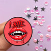 Cartoon Style Mouth Letter Alloy Women's Brooches