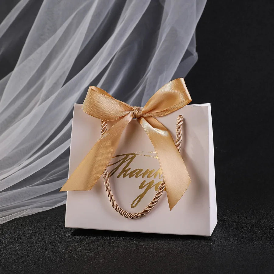 Wedding Letter Bow Knot Paper Holiday Wedding Party Gift Bags