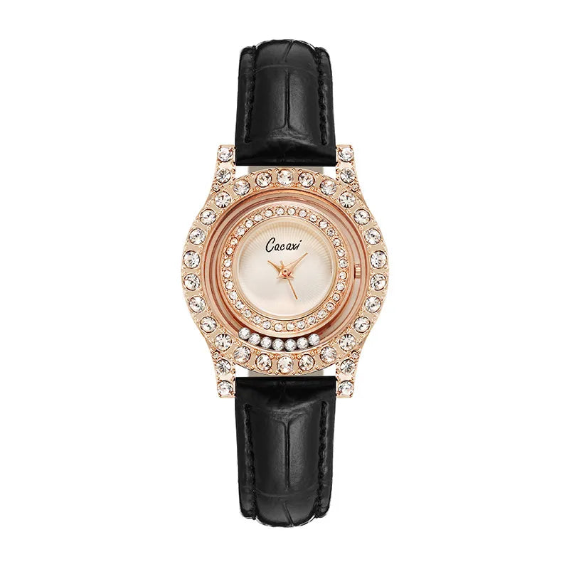 Retro Solid Color Buckle Quartz Watch