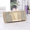 grey champagne polyester square square evening bags