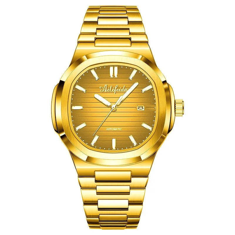 Nautilus quartz watch men's ultra-thin luminous butterfly buckle trembles live with cargo explosions a generation of waterproof