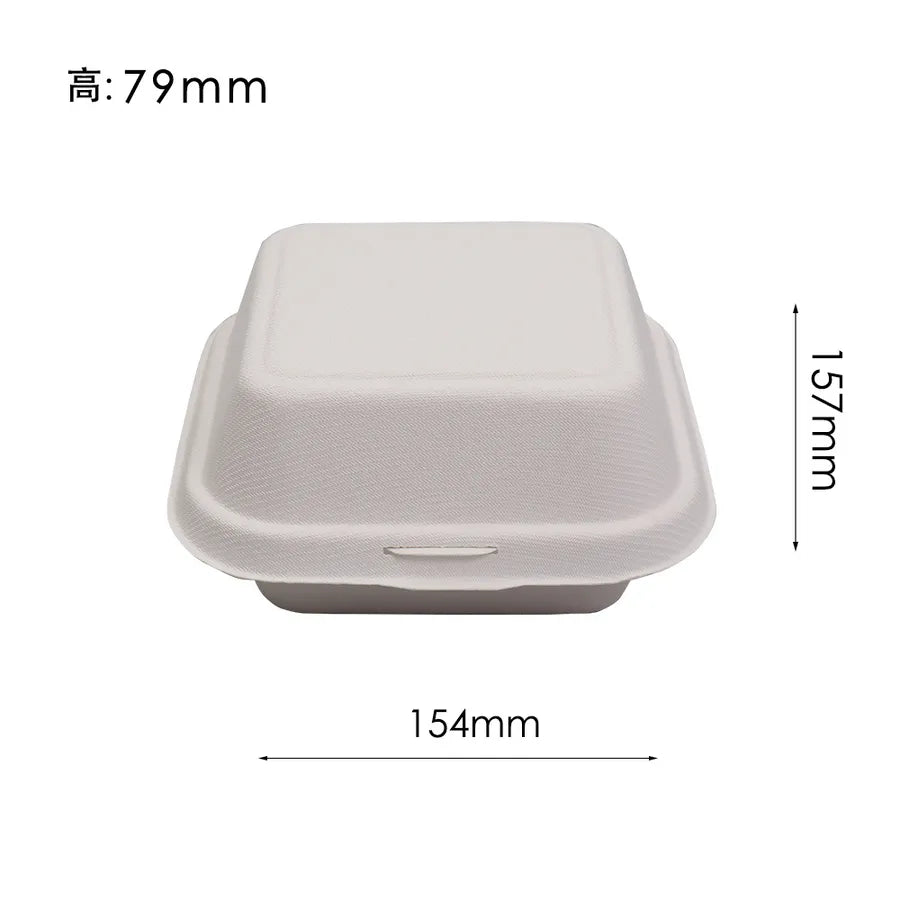 Casual Pastoral Solid Color Paper Bento Box 1 Piece