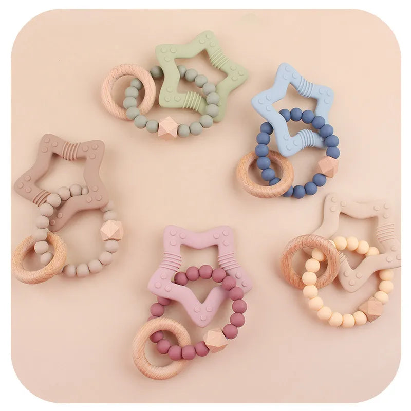 Cute Star Beech Silica Gel Baby Accessories