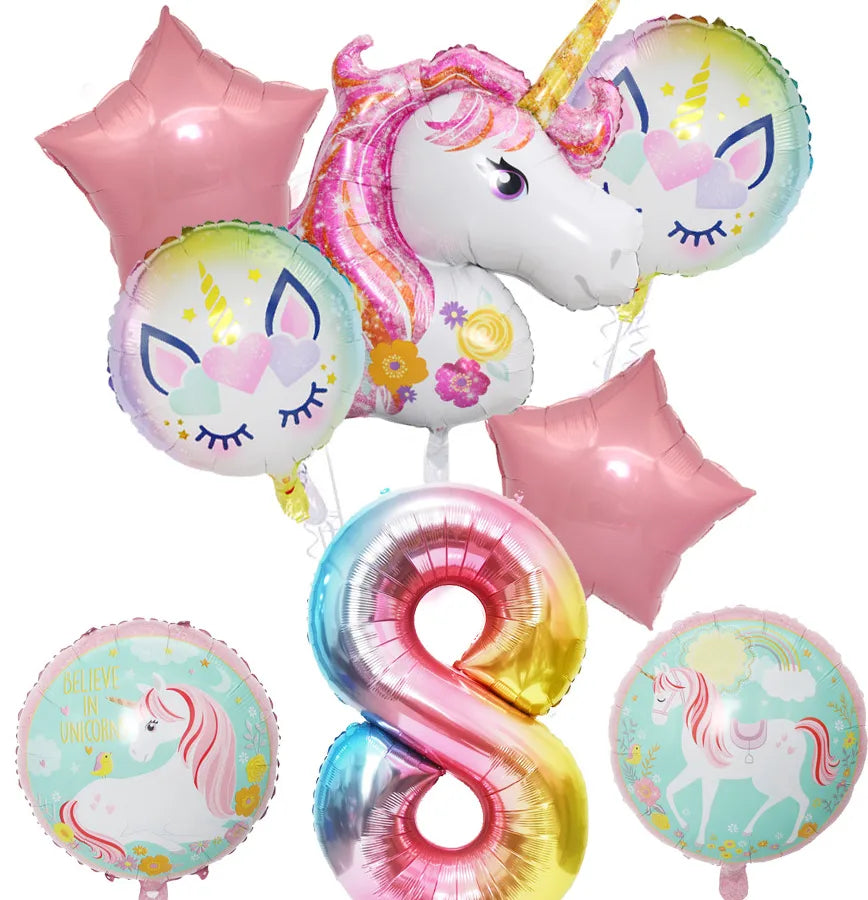 cute rainbow star  aluminum film home party carnival balloons
