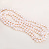 Freshwater Pearl Beaded Chain Geometric Necklace