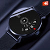 casual solid color single folding buckle quartz men's watches
