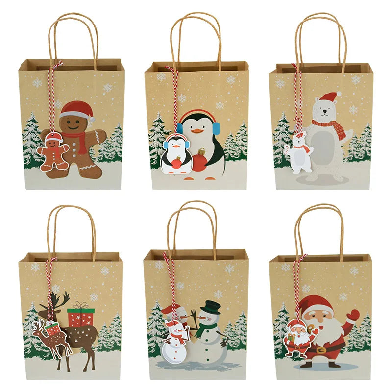Christmas Cute Cartoon Party Gift Bags
