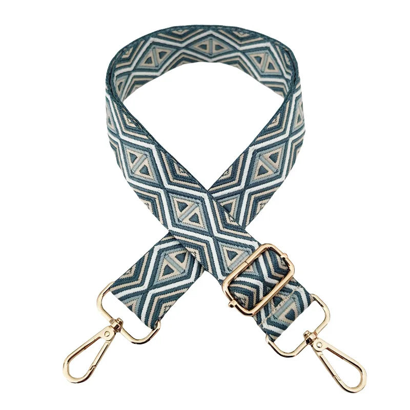 Polyester cotton Geometric Bag Strap