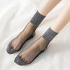 women's casual solid color nylon crew socks a pair