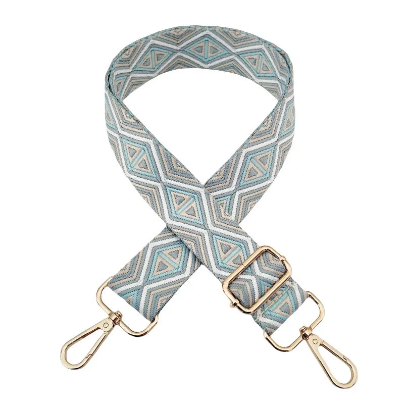 Polyester cotton Geometric Bag Strap