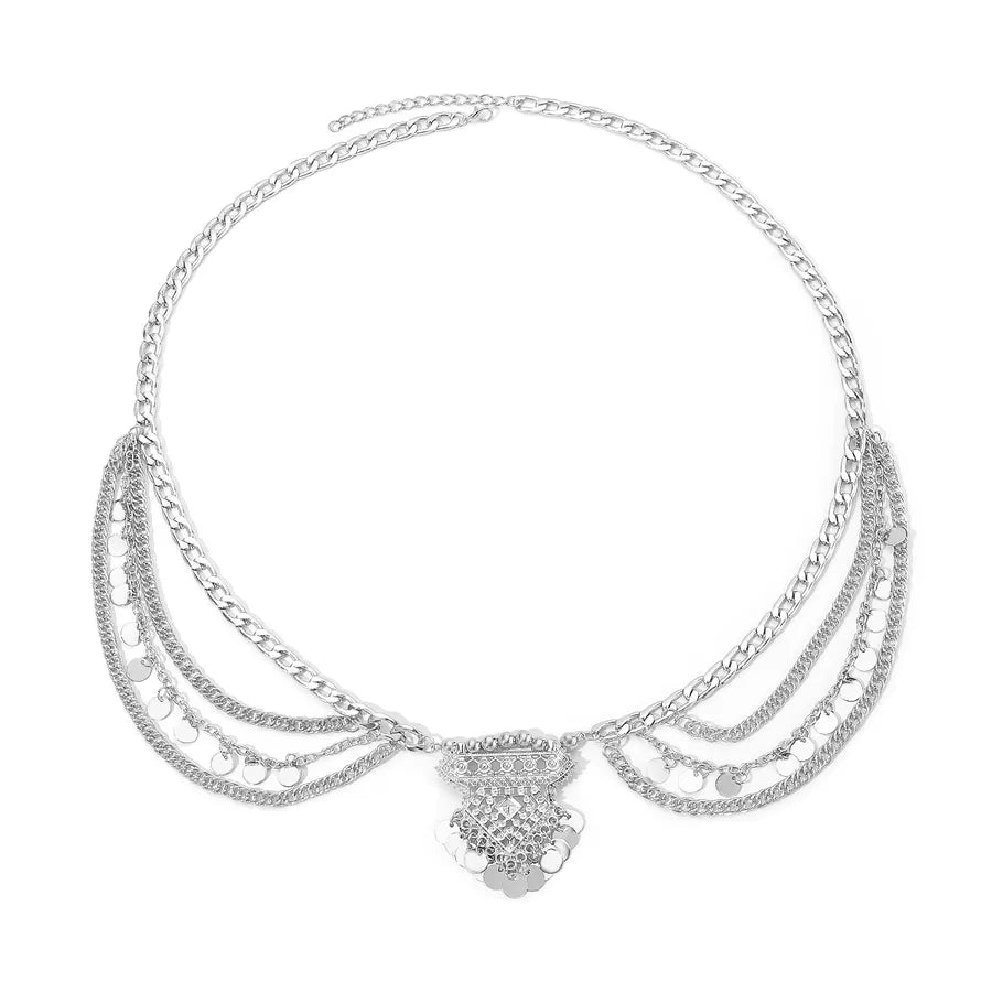 Exaggerated Sexy Novelty Geometric Solid Color Iron Wholesale Waist Chain