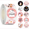 500 Pieces Halloween Festival Celebration Skeleton Non-drying Adhesive Stickers Labels Sealing Stickers Cardstock Material