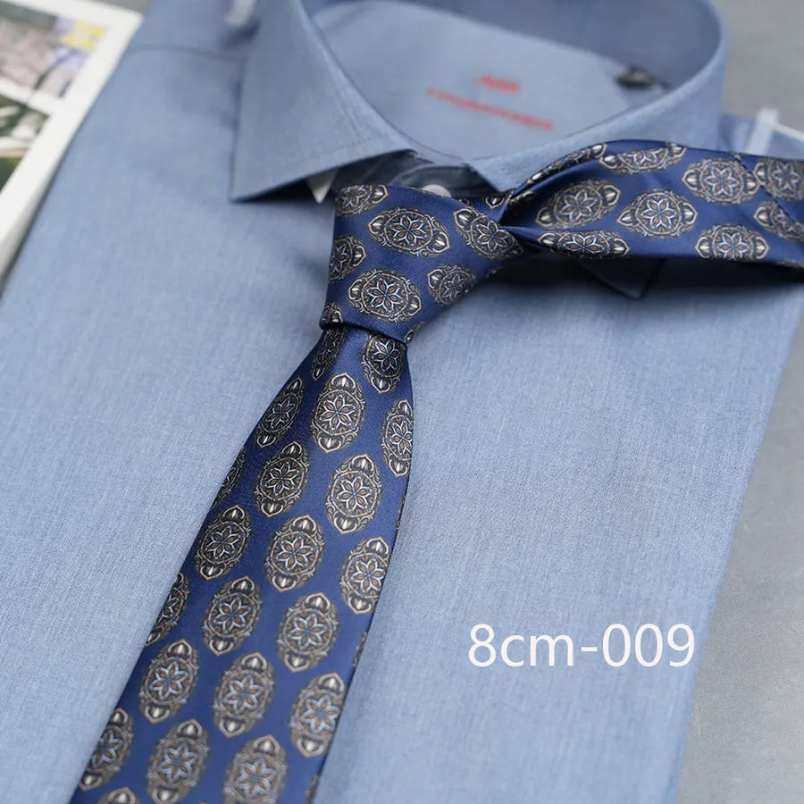 Casual Ditsy Floral Plant Polyester Yarn Men's Tie
