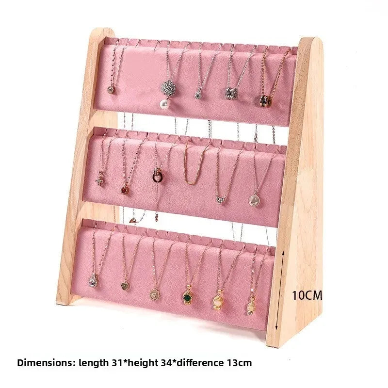 Jewelry Counter Jewelry Display Shelf, Bracelet Ring Ring Display Plate, Necklace Display Stand Set of Ornaments Jewelry Display Shelf