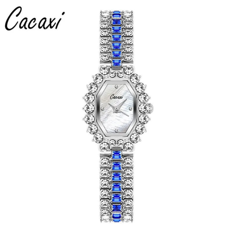 Luxurious Shiny Solid Color Jewelry Buckle Quartz Watch