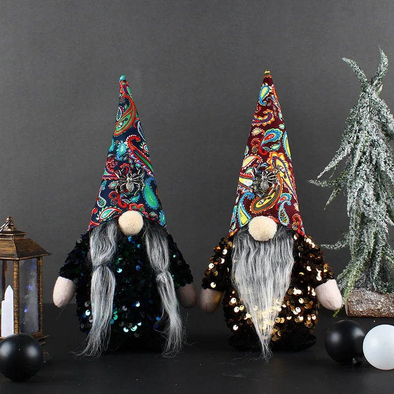 fashion halloween doll desktop ghost festival sequined dwarf decoration props
