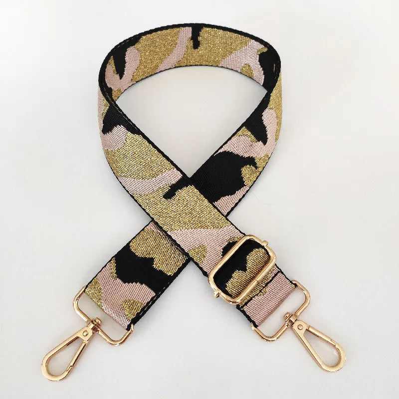 new wide camouflage webbing adjustable shoulder messenger long strap