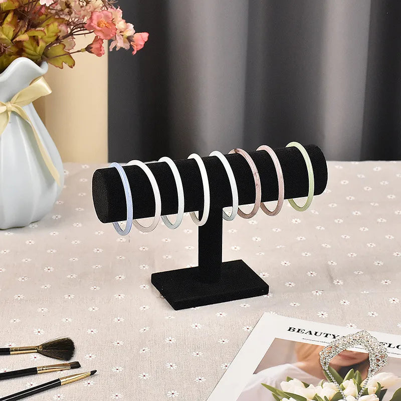 1 Piece Leather Flannel Modern Style Simple Style Solid Color Jewelry Display Jewelry Rack