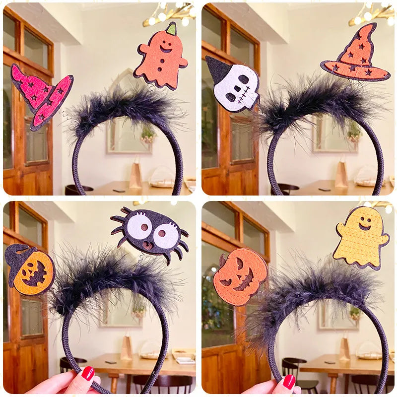 funny pumpkin alloy cloth hair band