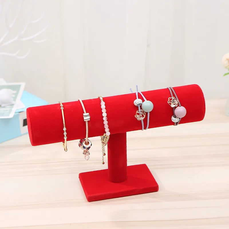 Single-layer flannel bracelet rack jewelry display rack watch display rack bracelet headdress flower headband jewelry shop shelf table