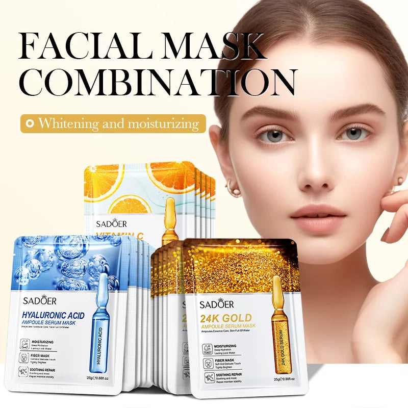 Full English ampoule  mask SADOER hyaluronic acid hydrating Vitamin C moisturizing   Wholesale