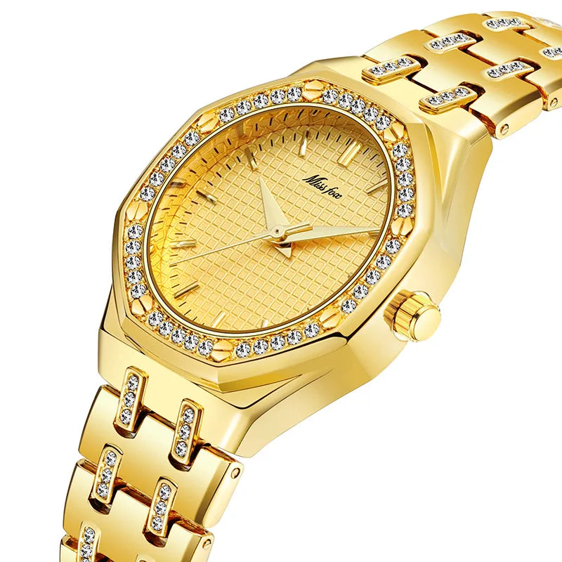 Casual Classic Style Solid Color Jewelry Buckle Quartz Women's Watches