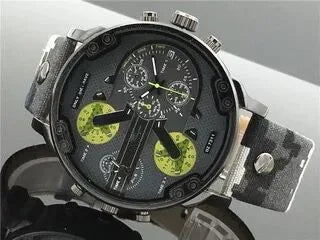 classic style commute color block single folding buckle quartz men's watches