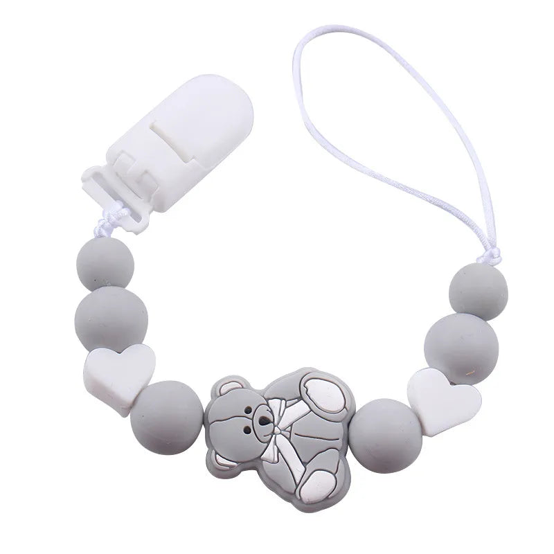 Cute Bear Silica Gel Baby Accessories