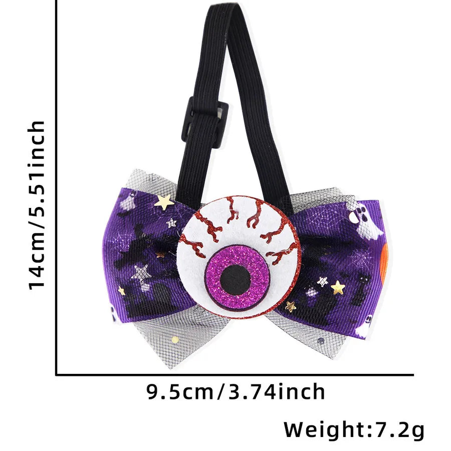 Halloween Cute ghost Skull Elastic string Felt cloth Party Festival Pet tie