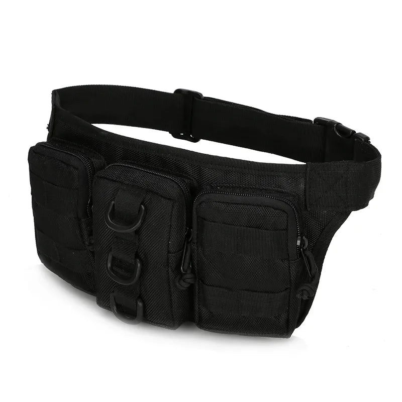 Unisex Simple Style Camouflage Oxford Cloth Waist Bags