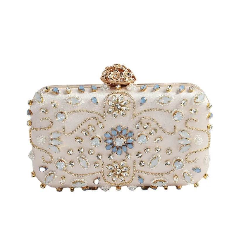 Polyester Geometric Square Evening Bags