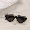 Cute Vacation Heart Shape Pc Resin Special-Shaped Mirror Sequins Full Frame Kids Sunglasses
