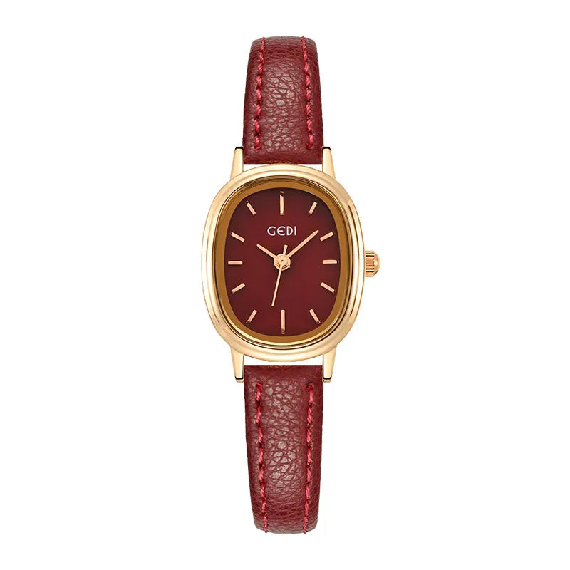 Simple Style Solid Color Buckle Quartz Watch Women's Watches