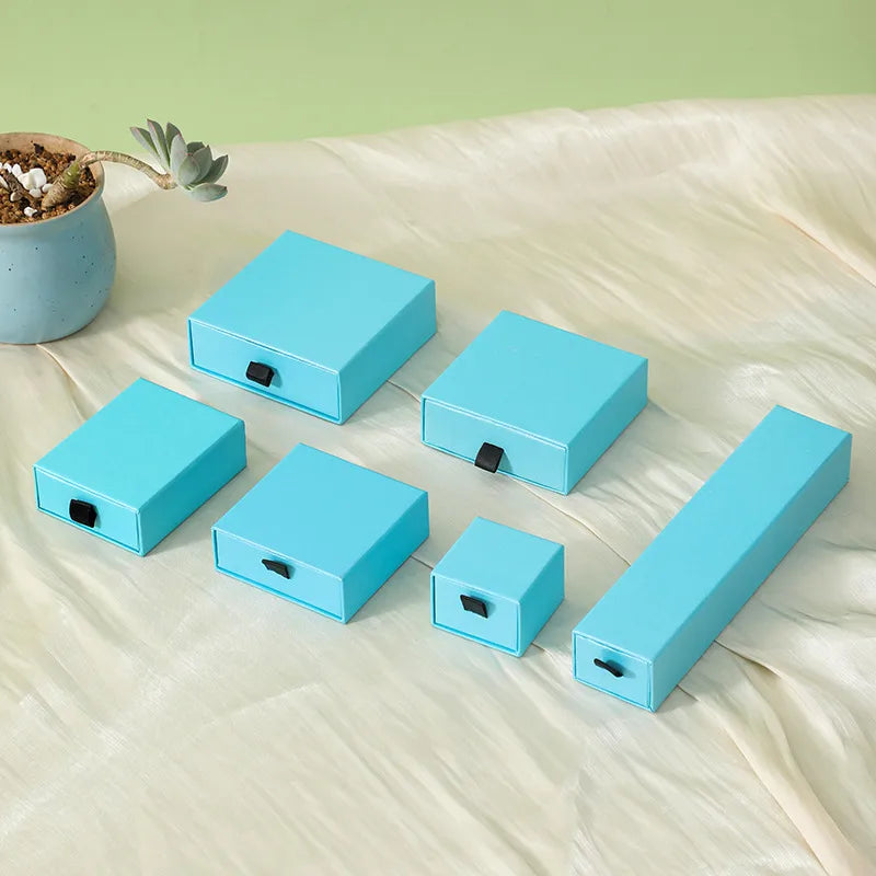 Basic Solid Color Paper Jewelry Boxes