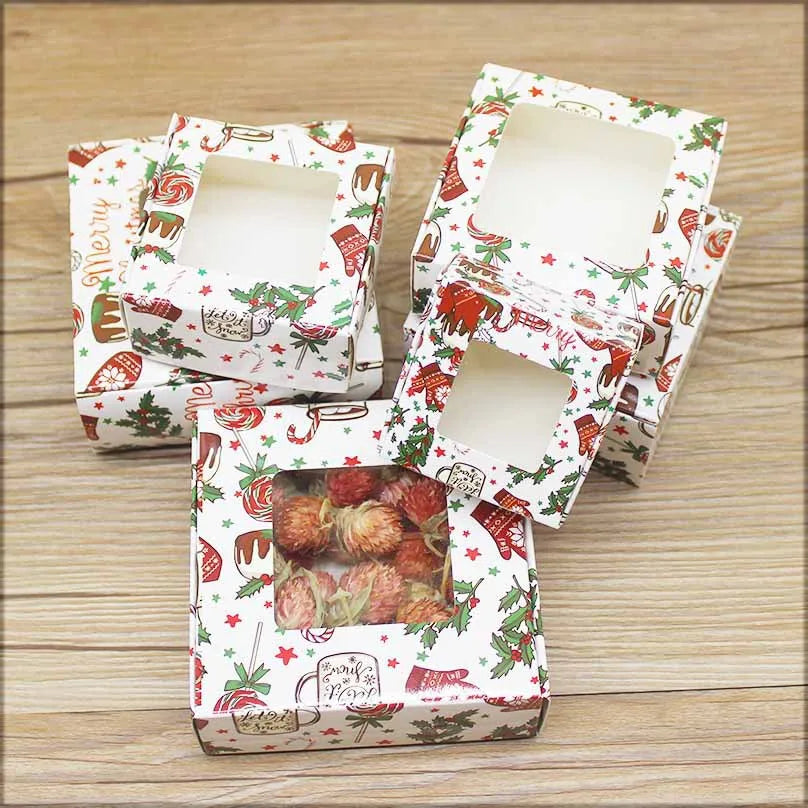 Christmas Gift Box Handmade Printed Paper Marble Pattern Jewelry Packaging Box Multiple Sizes Business Style 300g Material