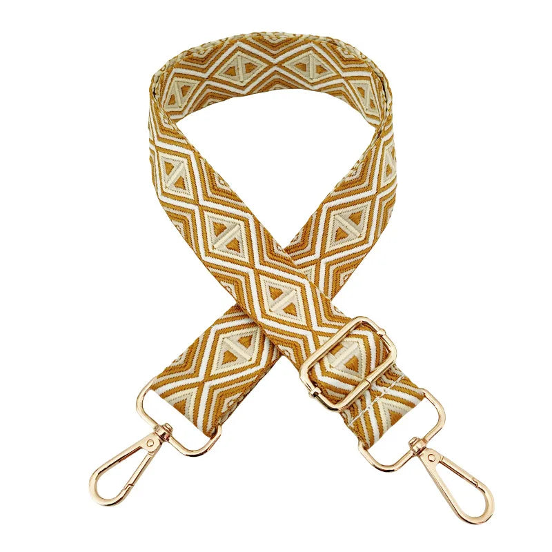 Polyester cotton Geometric Bag Strap