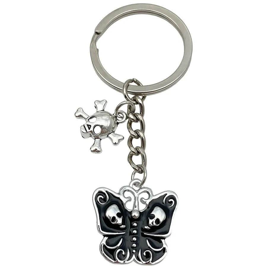 Halloween Ghost Cartoon Couple Car Keychain Pendant Ring Creative Personalized Alloy Bag Decorations Small Hanging Ornaments
