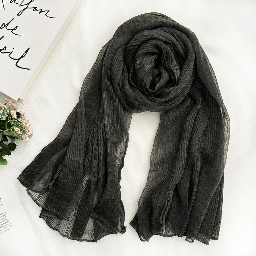 Women's Chinoiserie Ethnic Style Stripe Artificial Cotton  Silk Nylon Silk Scarf