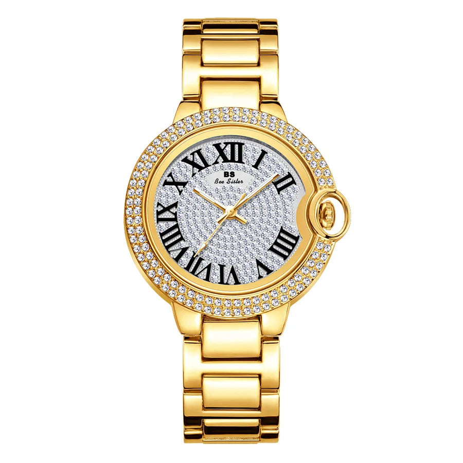 Simple Style Classic Style Solid Color Jewelry Buckle Quartz Watch Women's Watches