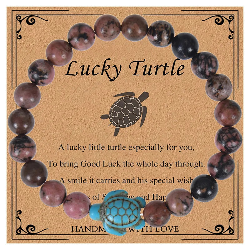 Casual Cute Tropical Tortoise natural stone Bracelets In Bulk