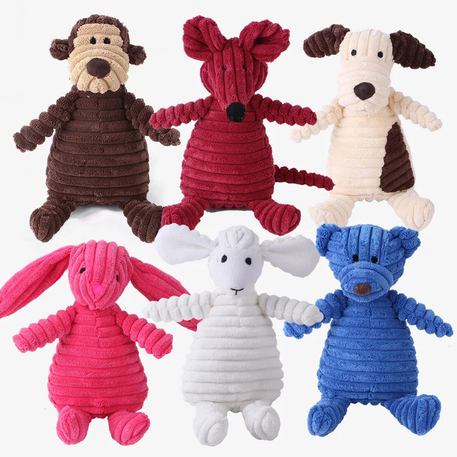 cute cloth animal pet toys
