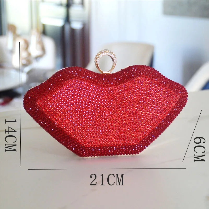 Women's Medium Rhinestone satin Solid Color Elegant Streetwear Square Lock clasp Evening Bag