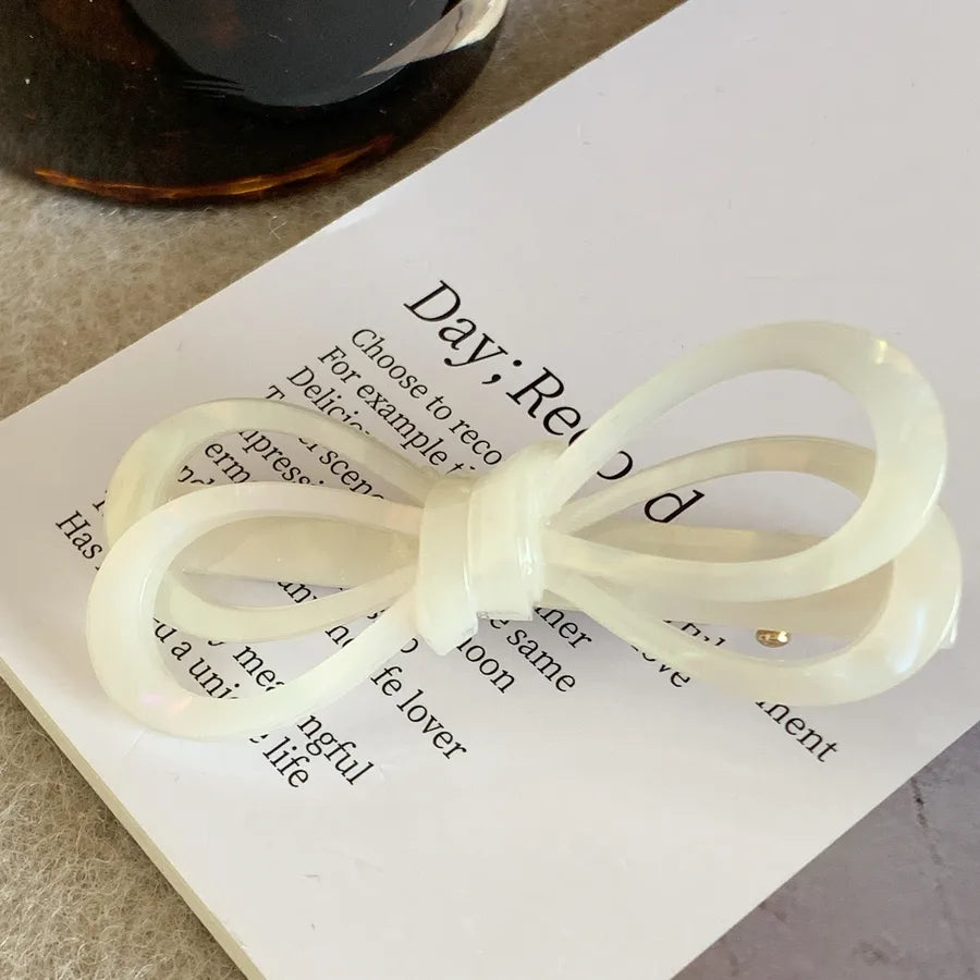 Retro Women's Bow Knot Acetic acid sheets Hair Clip