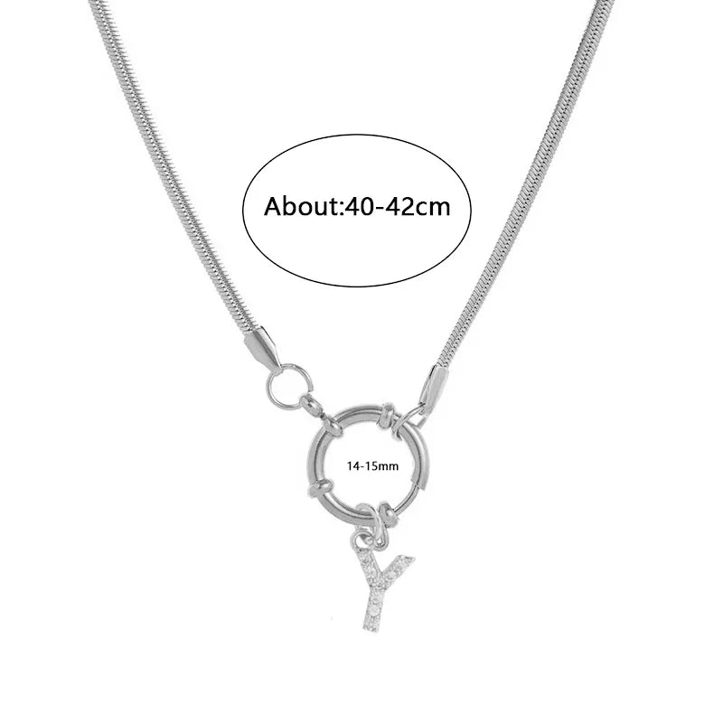 Wholesale Jewelry Vacation Classic Style Pentagram Heart Shape 302 Stainless Steel 18K Gold Plated snake chain Pendant Necklace