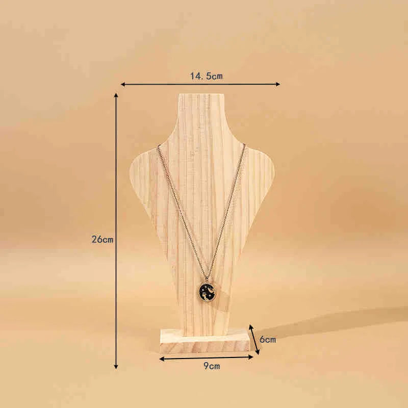 1 Piece solid wood Retro Simple Style Vase Jewelry Display Jewelry Rack