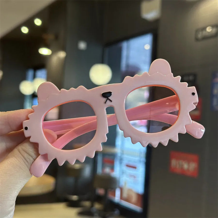 Little Bear Color Lens Children's Funny Sunglasses Cute Cartoon Kitten Sunglasses Anti-Uv Baby Glasses