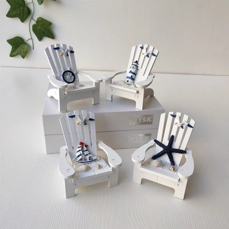 Marine Style Chair Starfish pine Ornaments Artificial Decorations