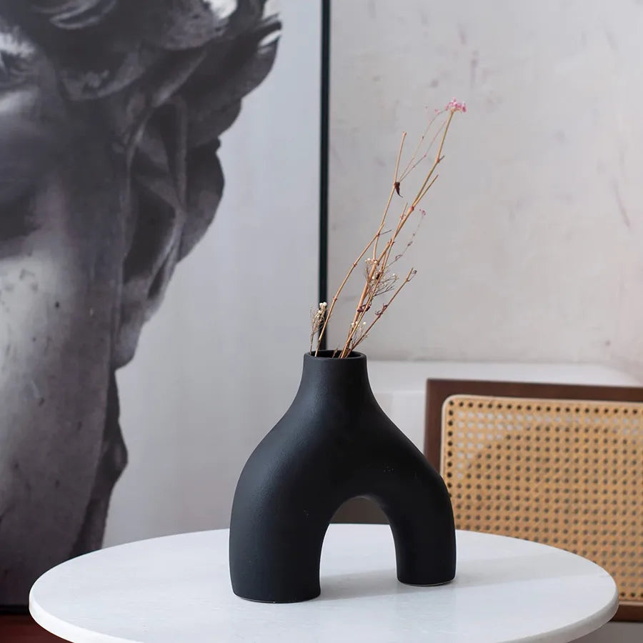 Casual Classic Style Geometric ceramics Vase Artificial Decorations