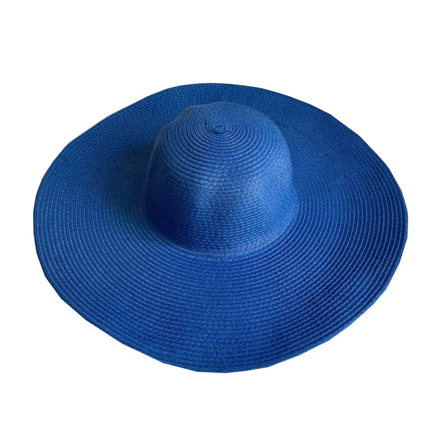 Women's Casual Style Basic Solid Color Big Eaves Straw Hat